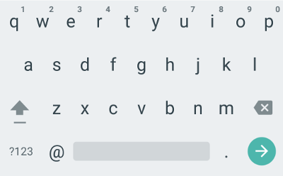 Email keyboard